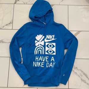 Nike Vibrant Blue Hoodie for Men